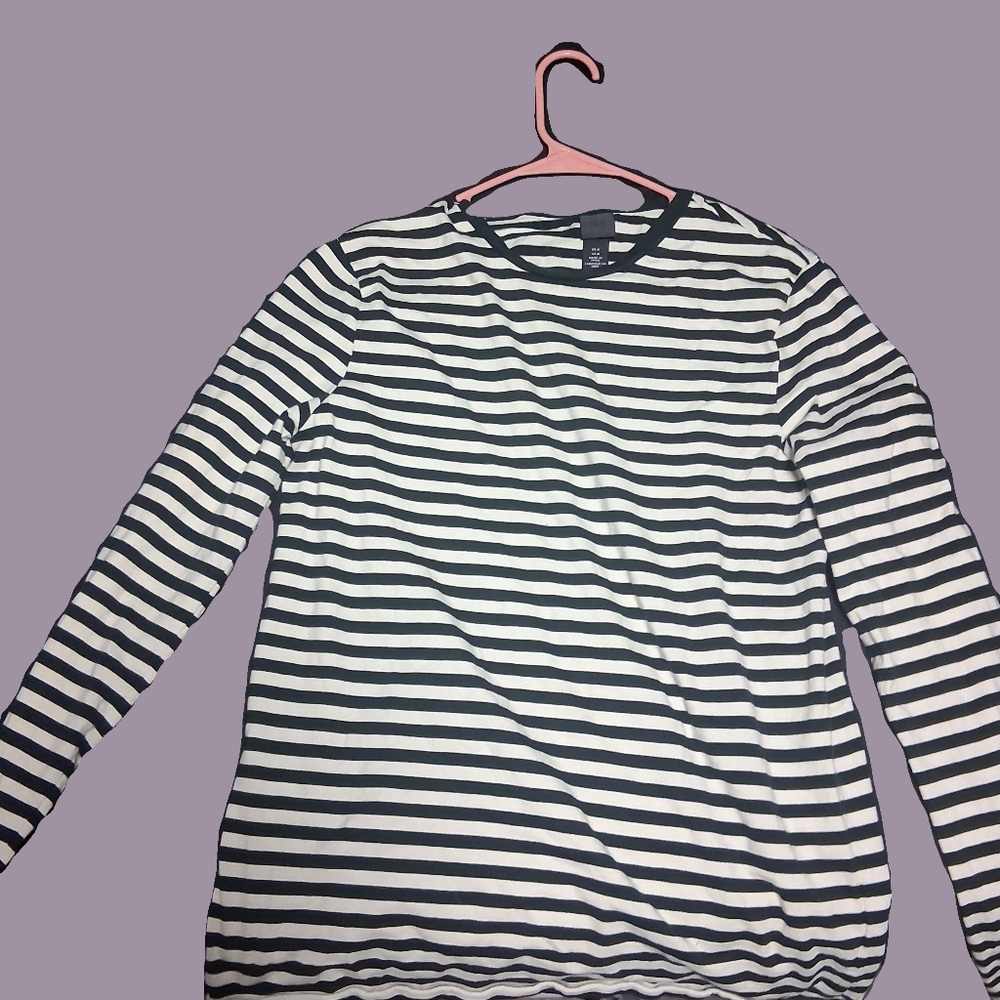 H&M Striped Long Sleeve Top